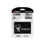 SSD 256 GB Kingston KC600, SATA, Leitura: 550MB/s e Gravação: 500MB/s - SKC600/256G *
