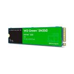 SSD 1 TB WD Green SN350, M.2 2280, PCIe, NVMe, Leitura: 3200MB/s e Gravação: 2500MB/s, Verde - WDS100T3G0C *
