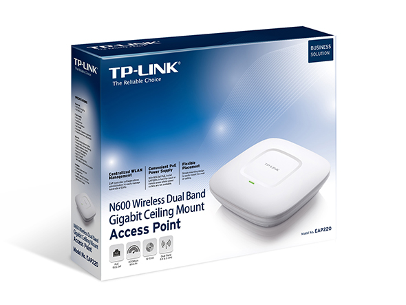 Access Point TP-Link EAP220 N600 Wireless Gigabit Montável em Teto
