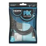 Cabo Pix HDMI 8k 2.1, 3 Metros Ultra HD HDR Dinamico, Pontas Gold Pix -  018-1030