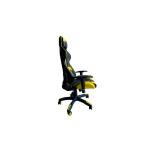 Cadeira Gamer Br-X Com 5 Rodas Preto e  Amarelo