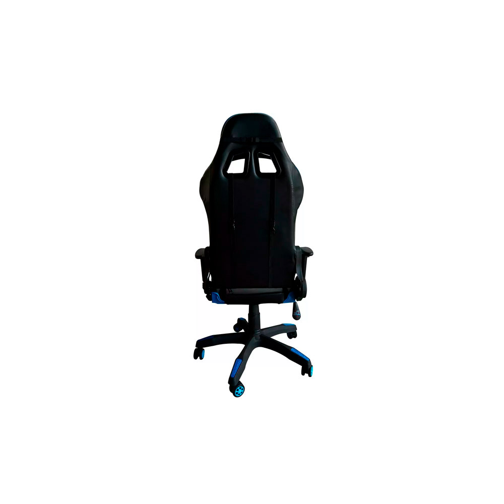 Cadeira Gamer Br-X Com 5 Rodas Preto e  Azul