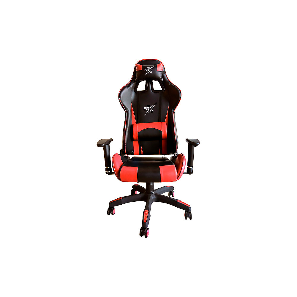 Cadeira Gamer Br-X Com 5 Rodas Preto e  Vermelho