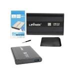 Case para  HD e SSD 2.5´ USB 3.0 SATA Preto Lehmox - LEY-06