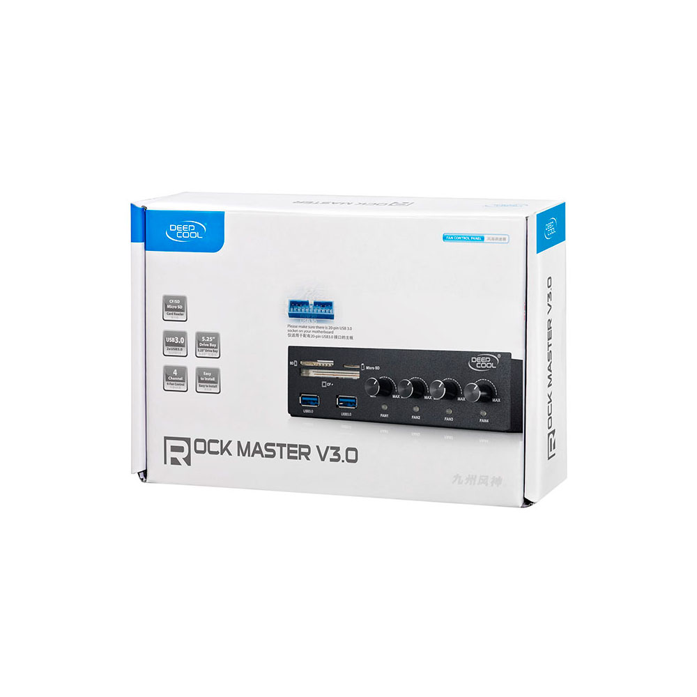 Controlador de Fans DeepCool Rock Master V3.0 com USB 3.0