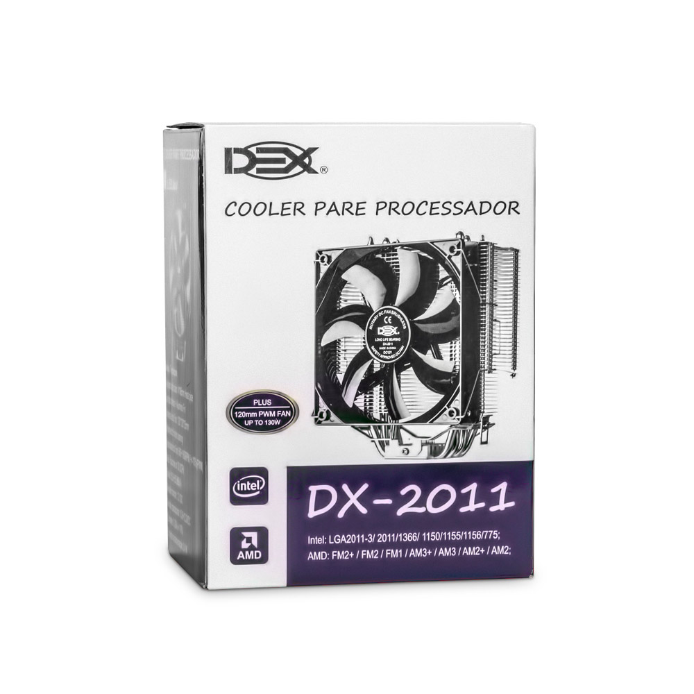 Cooler Gamer Universal para Processador Intel e Amd Azul Dex - DX-2011