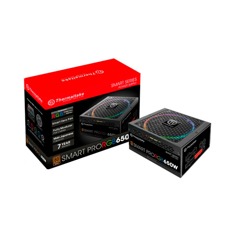 Fonte Thermaltake 650W SmartPro RGB 80PlusBronze FullModular