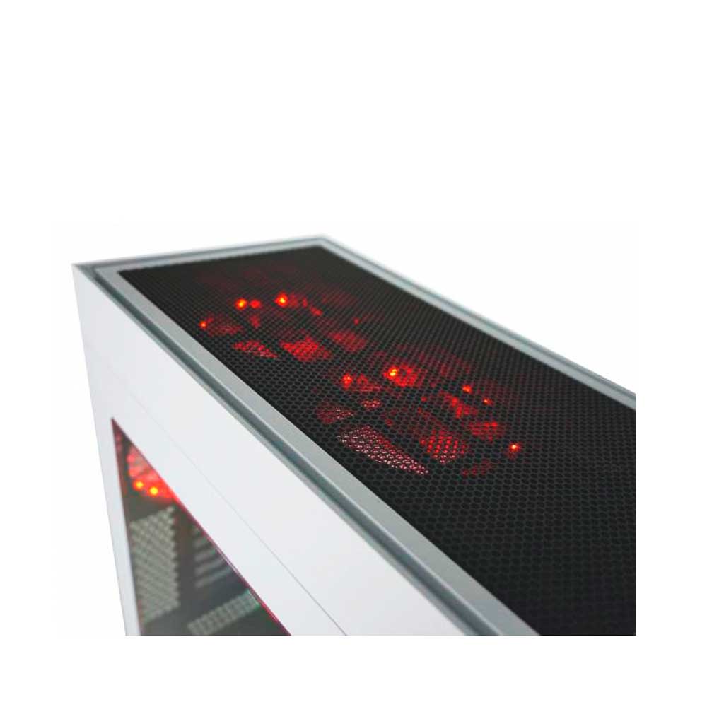 Gabinete Gamer Gamemax M908 Infinit RGB 3 FANs com LED sem Fonte Branco