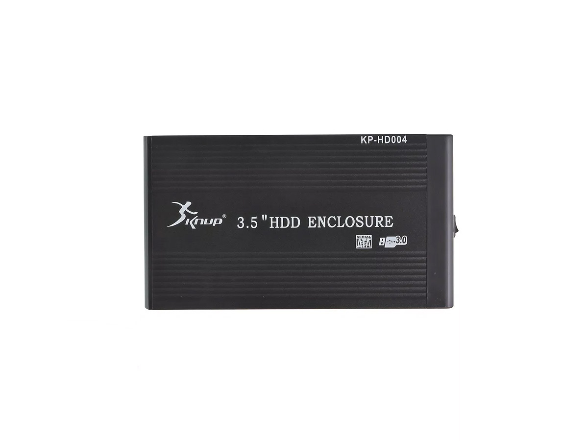 Case p/ HD 3.5 USB 3.0  SATA Prata Knup - KP-HD004 
