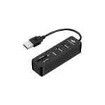Hub 5 Portas USB 2.0 C3Tech, com Leitor de Cartão  - HU-L200BK
