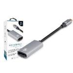 Cabo Conversor USB-C para Displayport Fêmea  5+, 10cm, Alumínio - 018-7456