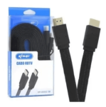 Cabo HDMI 1.5MT 1.4 Full HD Flat Type malha Preto Knup - KP-H5100