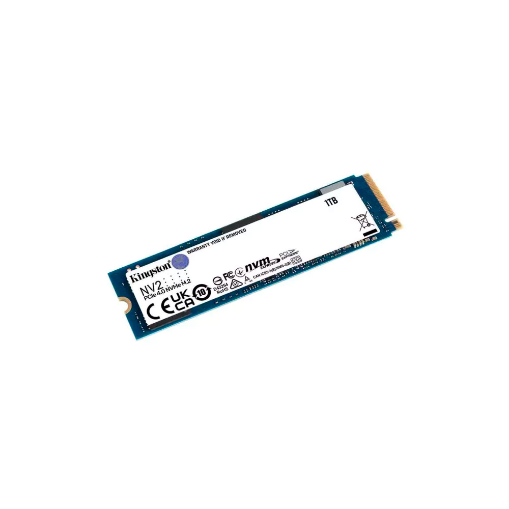 SSD 1 TB Kingston NV1, M.2 2280 PCIe, NVMe, Leitura: 3500 MB/s e Gravação: 2100 MB/s - SNV1S/1000G , 