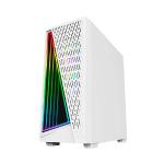 Gabinete Gamer Brx White Neon Mid Tower, RGB, CA-032WH s/ Fonte