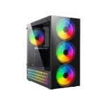 Gabinete Gamer Brx Thunder Preto CA-039 RGB s/ Fonte