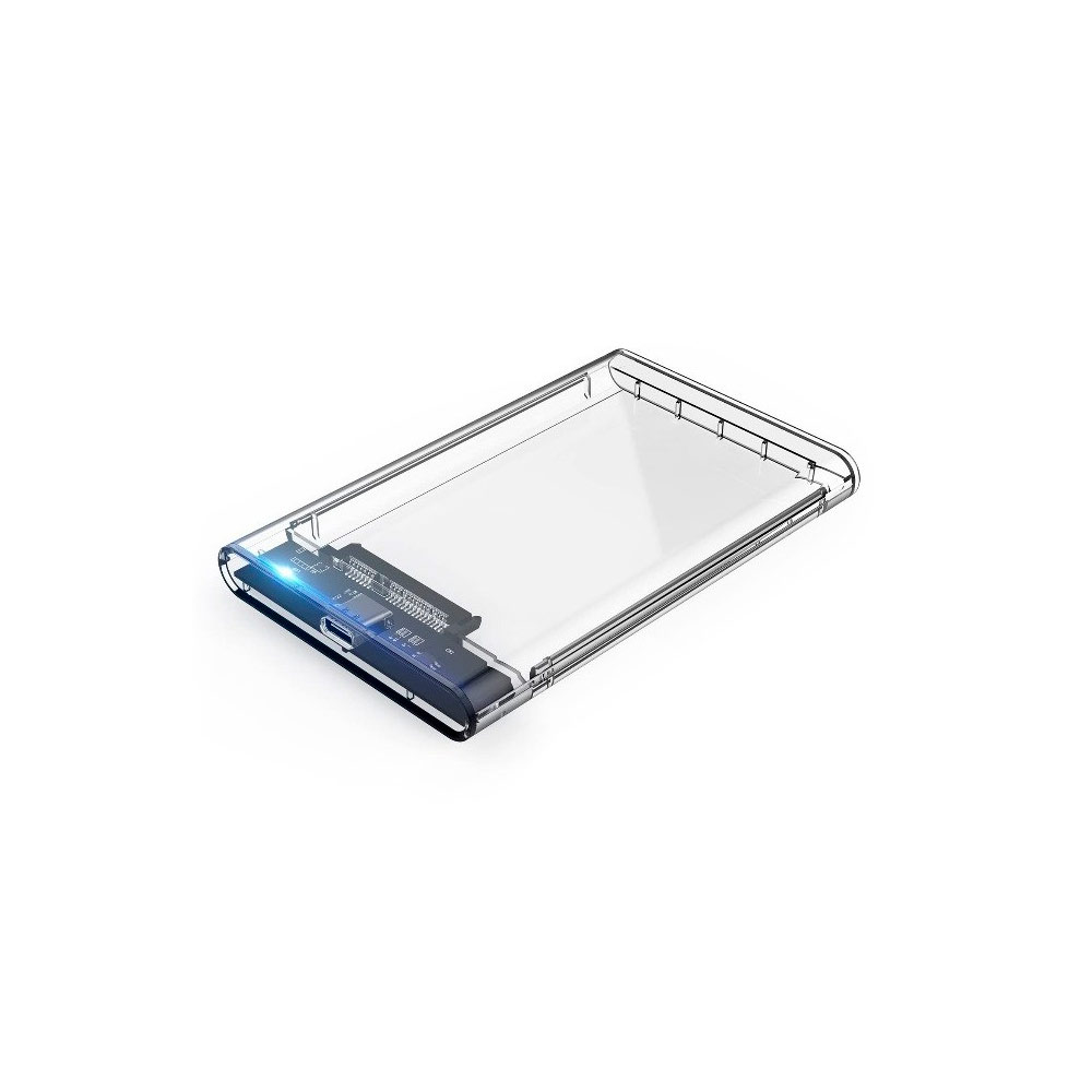 Case USB 2.0 para HD SATA 2.5" Externo Transparente 
