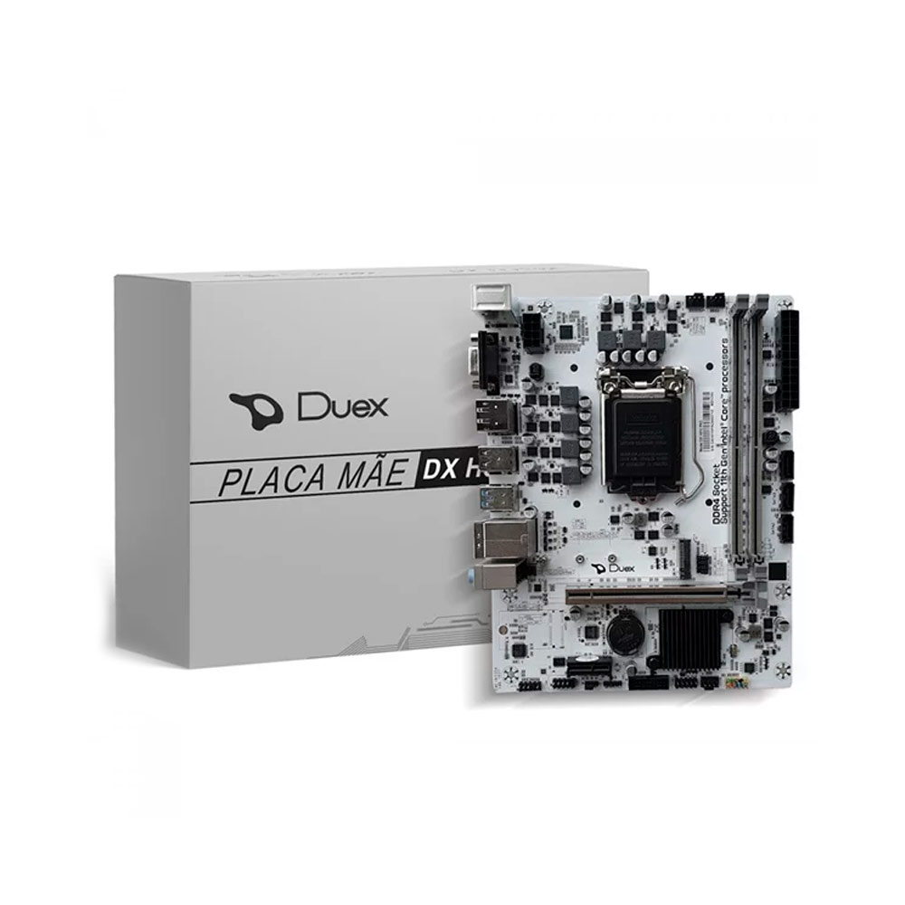 Placa Mãe Duex H510-PRO-GM2, Rede Gigabit, M.2, H510-PRO, Intel LGA 1200, MATX, DDR4