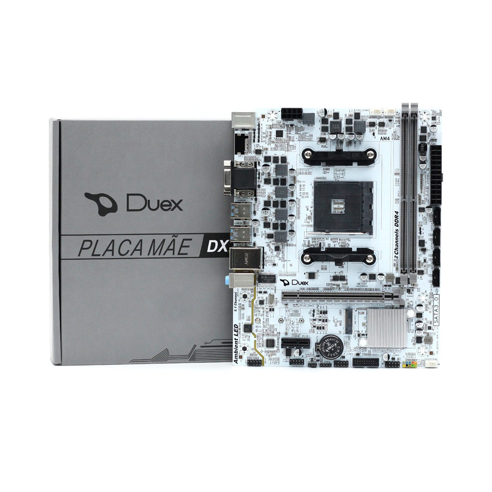 Placa Mãe Duex DX A520ZG, Chipset A520 , AMD AM4, Matx , DDR4 