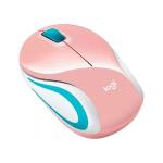 Mini Mouse Logitech M187 Sem Fio Rosa 1000DPI - 910-005364