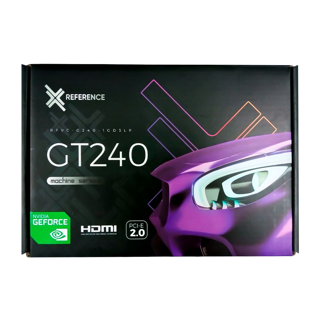 Placa de Video GeForce 1GB GT240, DDR3, 128Bits Hdmi, Dvi, Vga Reference - RFVC-GT240-1GD3LP 