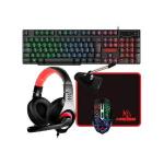 Kit Gamer 5 Em 1 Mouse, Teclado, Mouse Pad, Headset E Mouse Bungee Kross Elegance KE-GK5150