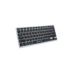 Teclado Sem Fio Recarregável C3Tech Multi-Device, Bluetooth, com Suporte para Smartphone - K-BT50BK 