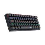 Teclado Mecânico Gamer Redragon Lakshmi Rainbow, Switch Blue, ABNT2 Black - K606R