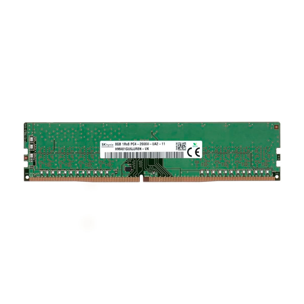 Memória SK Hynix 8GB DDR4 2666Mhz ECC CL19 HMA81GU6CJR8N-VK