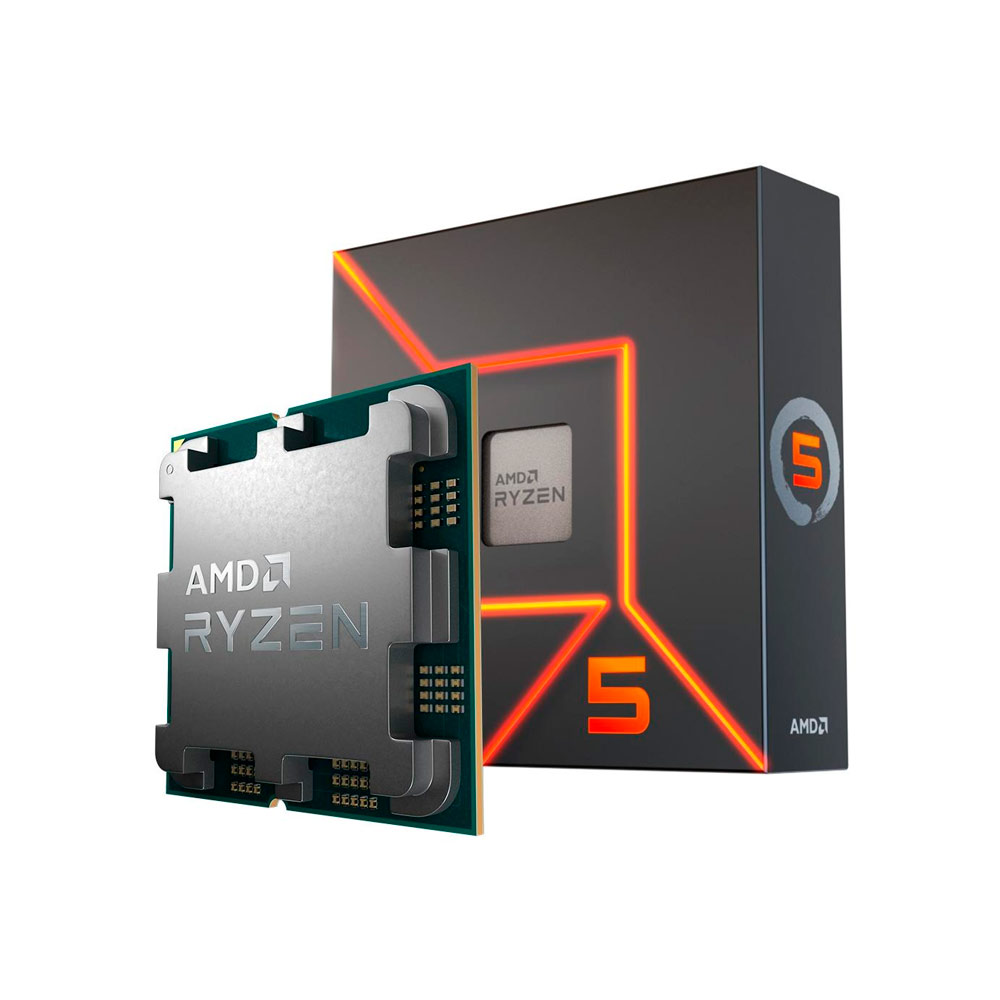Processador AMD Ryzen 5 7600, 5.2GHz Max Turbo, Cache 38MB, AM5, 6 Núcleos, Vídeo Integrado - 100100001015BOX