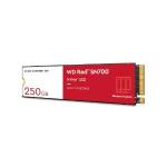 SSD 250 GB WD Red SN700, M.2 2280, NVMe, Leitura: 3100MB/s e Gravação: 1600MB/s, NAS/RAID, Vermelho - WDS250G1R0C *