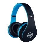 Headphone Hoopson Bluetooth Preto e Azul com Radio FM  - F-038 P