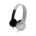 Fone Headset C3 Tech Dobrável com Microfone, Branco - PH-100WH