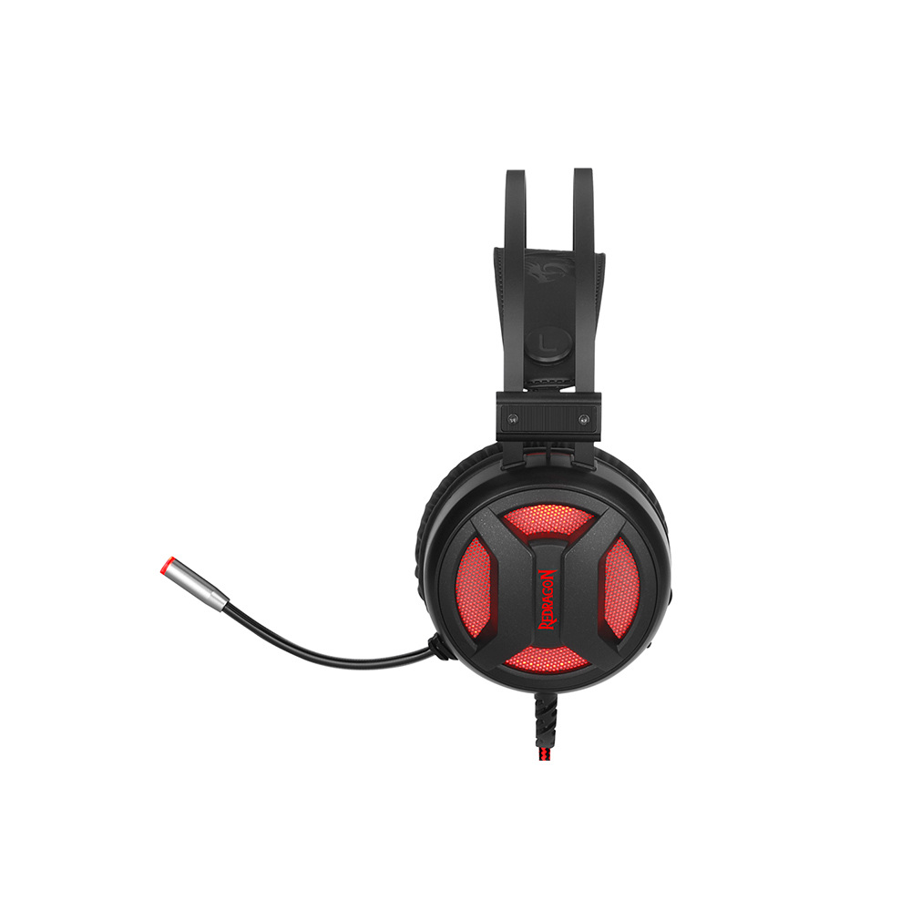 Headset Gamer Redragon Minos H210 Sorround 7.1 USB Preto e Vermelho