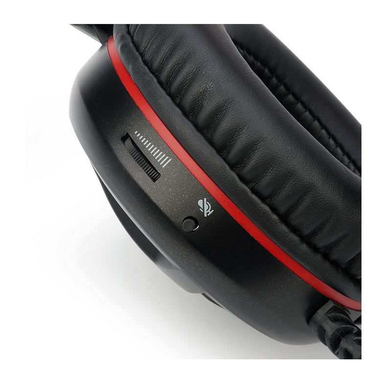 Headset Gamer Redragon Minos H210 Sorround 7.1 USB Preto e Vermelho