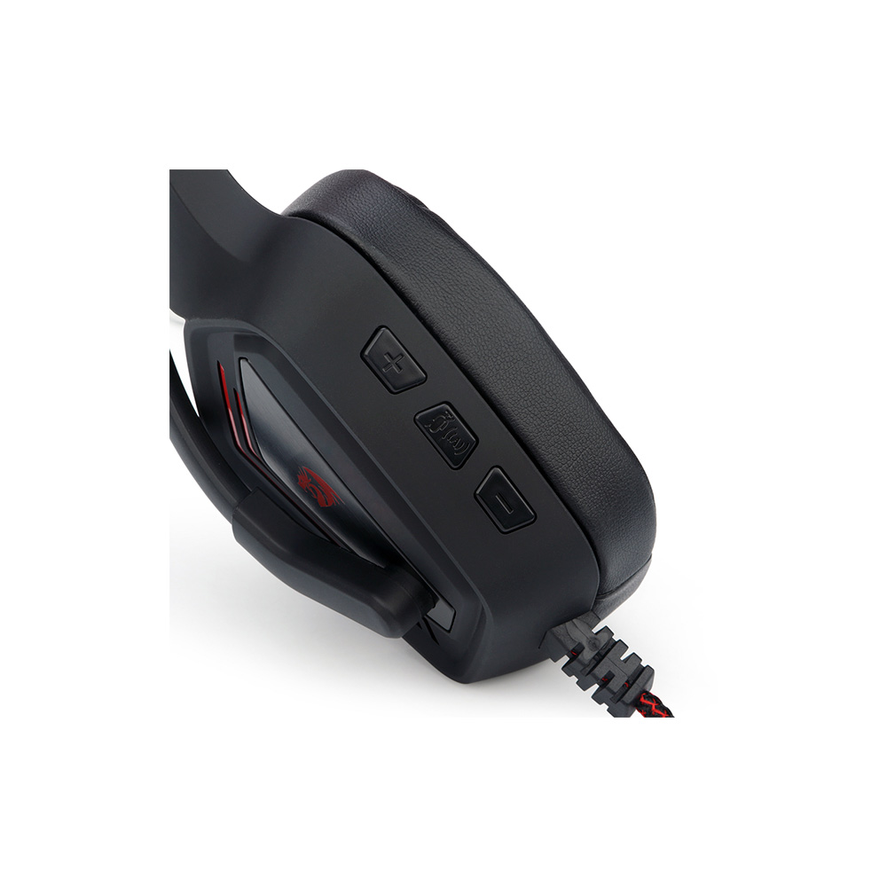 Headset Gamer Redragon Muses H310 7.1 USB Preto e Vermelho