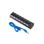 Hub 7 portas USB 3.0 com Interruptor On/Off e Led Indicador Lehmox  LEY-199