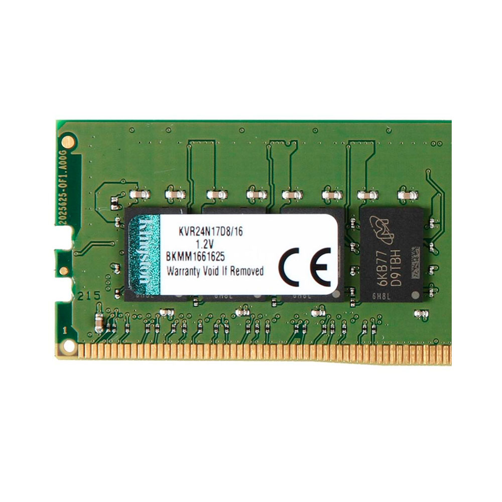 Memória Kingston 16GB DDR4 2400Mhz CL17 - KVR24N17D8/16