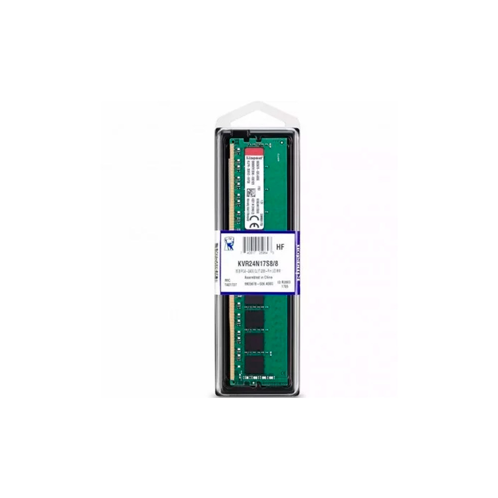 Memória Kingston 8GB DDR4 2400Mhz p/ Notebook CL17 - KVR24S17S8/8