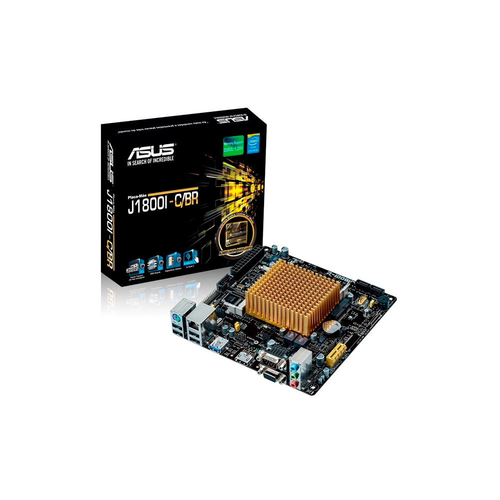 Mother Asus J1800I-C/BR HDMI DDR3 c/ proc Intel J1800