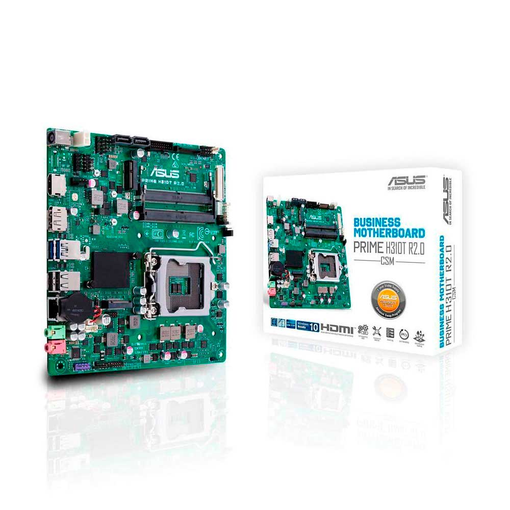 Placa Mãe ASUS Prime H310T R2.0 Intel LGA 1151 mATX DDR4 HDMI - 8ª Geração