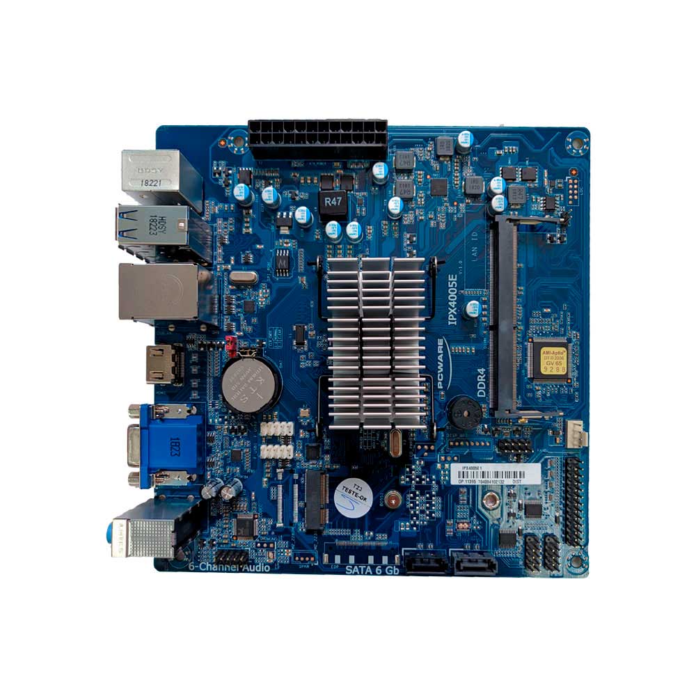 Placa Mãe Pcware IPX4005E com Celeron Dual Core J4005 Mini-ITX DDR4