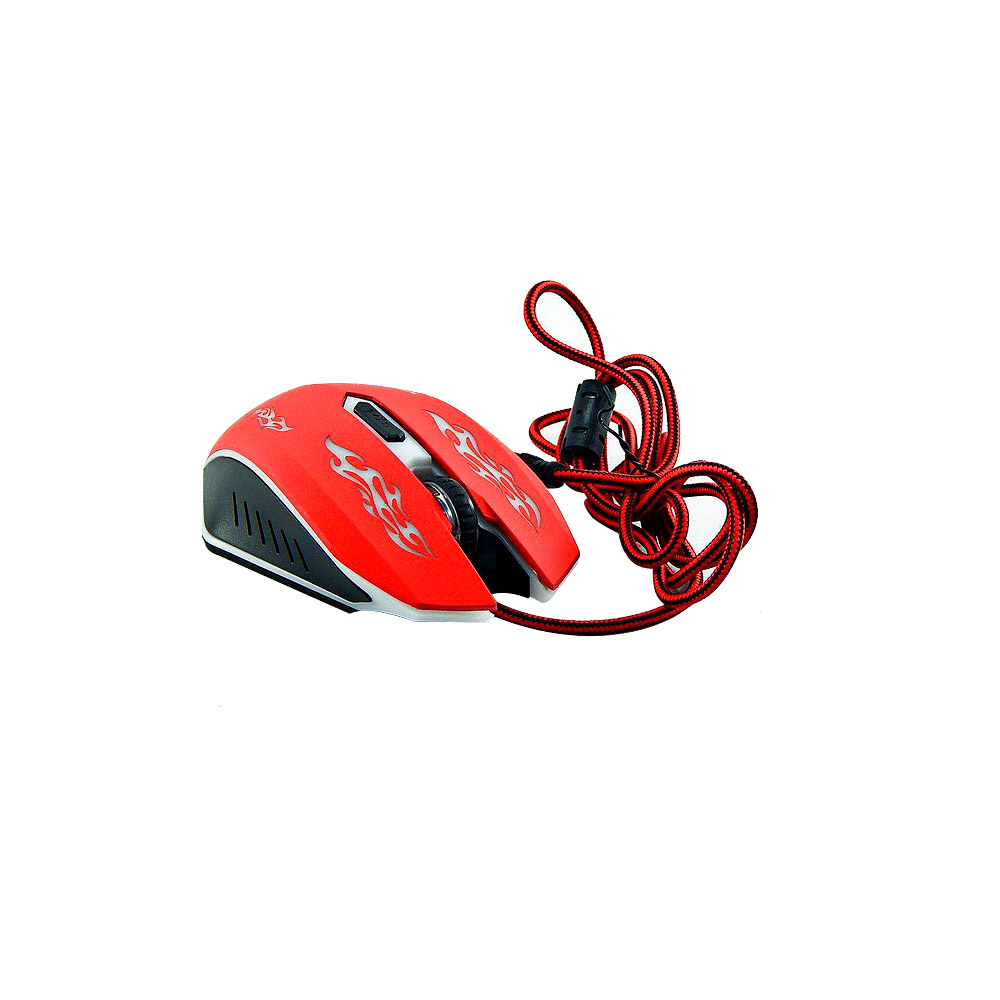 Mouse Gamer GM-210 Soldado Vermelho 3000 dpi 6D 7 cores Led - Bem-vindo