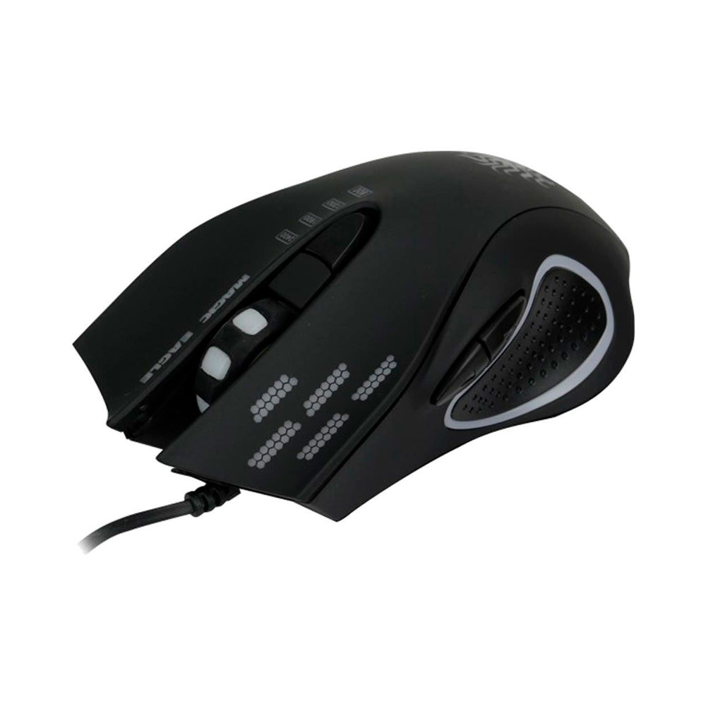 Mouse Gamer Nemesis Black Palm Grip Led 2400DPI - 015-0039
