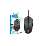 Mouse Óptico com Fio Usb 3 Botões Preto Lehmox  - LEY-1506