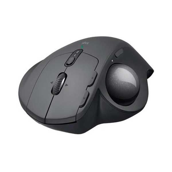 Mouse Logitech MX Ergo Sem Fio Recarregável Tecnologia Flow Unifying Cinza 440DPI - 910-005177