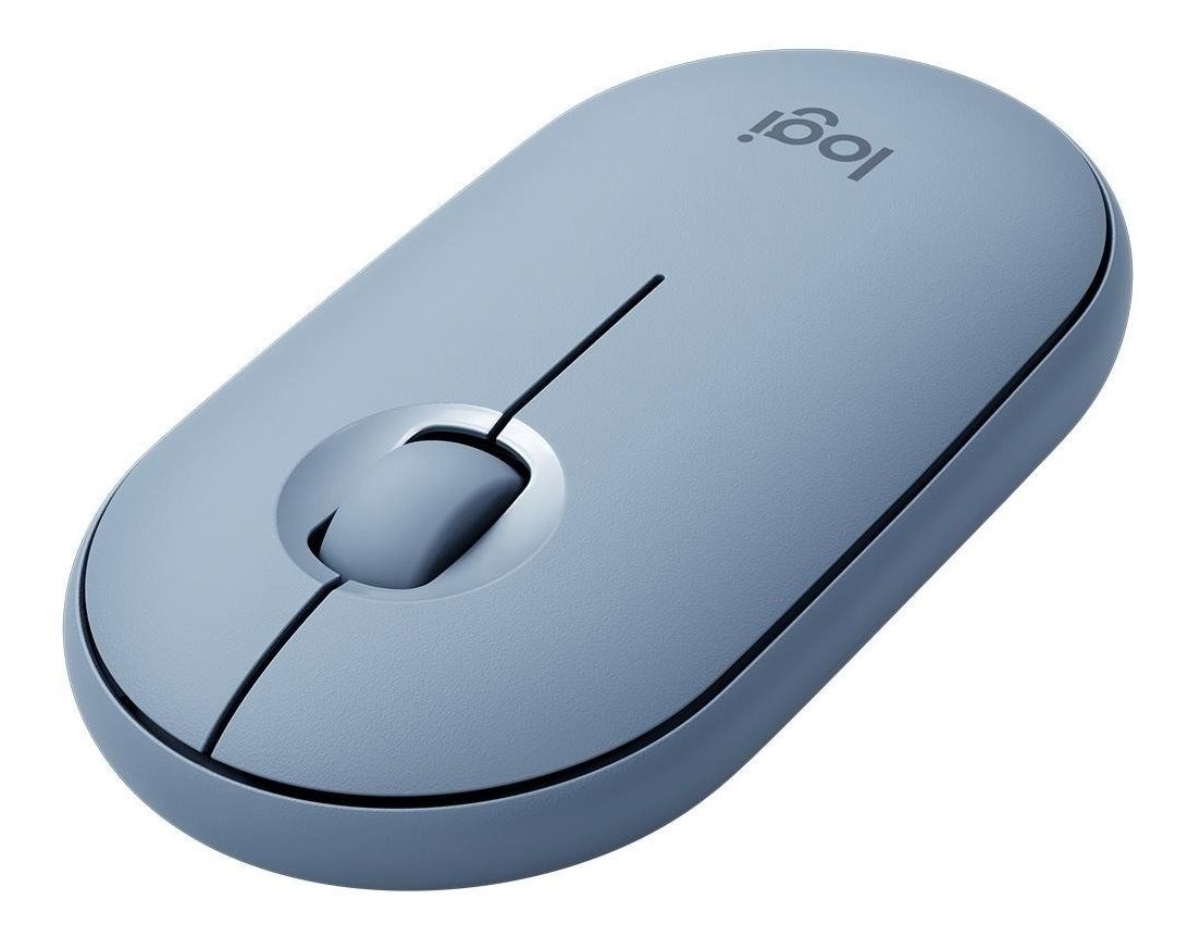 Mouse Sem Fio Logitech Pebble M350, Azul - 910-005773