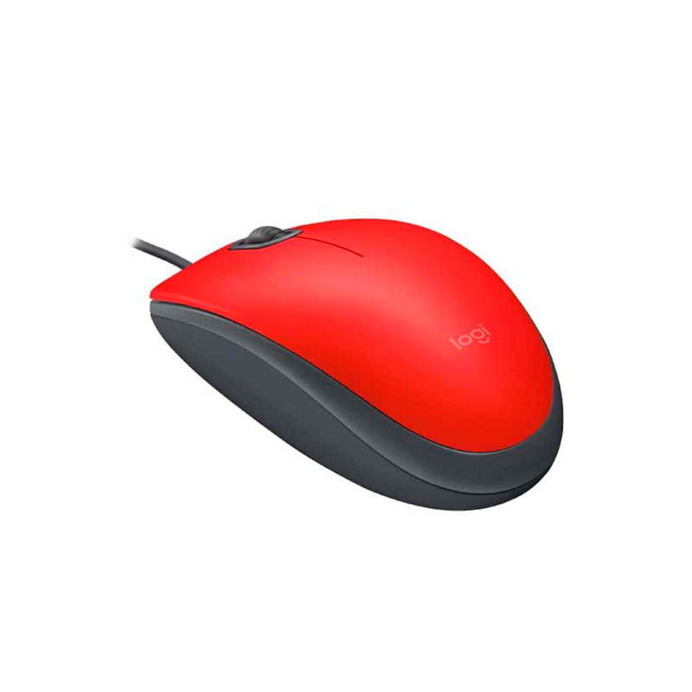 Mouse Usb Logitech M110 com Clique Silencioso Vermelho - 910-005492