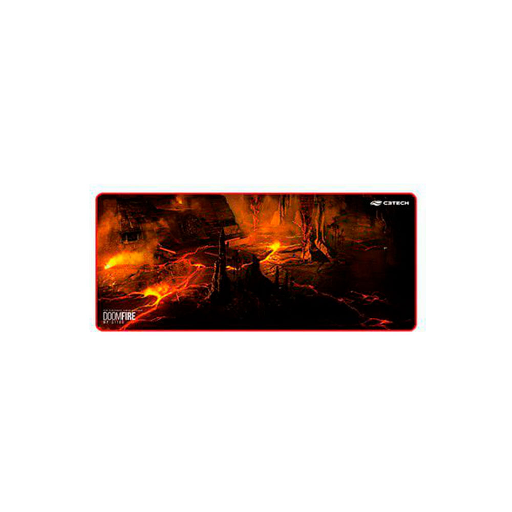 Mousepad Gamer C3 Tech Doom Fire, Speed, Extra Grande (700x300mm) - MP-G1100