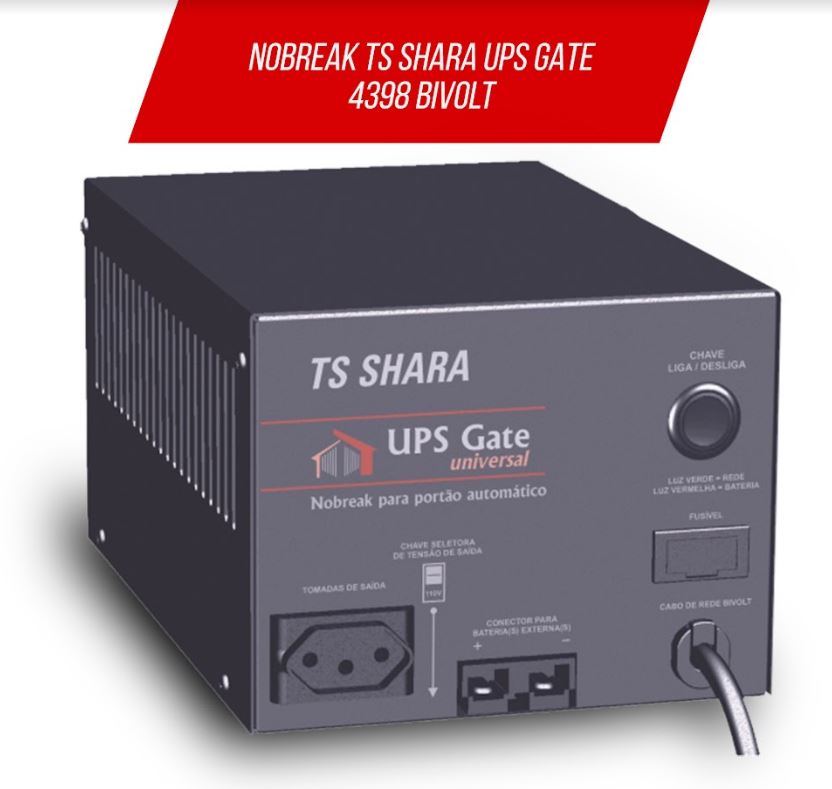 Nobreak TS Shara UPS Gate 1200VA, 1x Tomada 10A, Bivolt - 4398