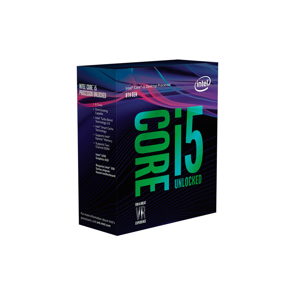 Processador Intel Core i5-8600 Coffee Lake 8a Geração Cache 9MB, 3.1GHz (4.3GHz Max Turbo), LGA 1151 Intel UHD Graphics 630 - BX80684I58600